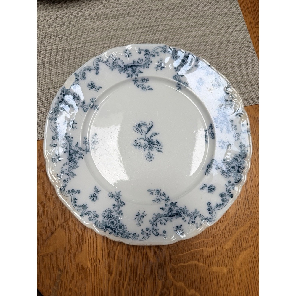 Furnivals England Adelphi Blue & White Transferware 9" Plate